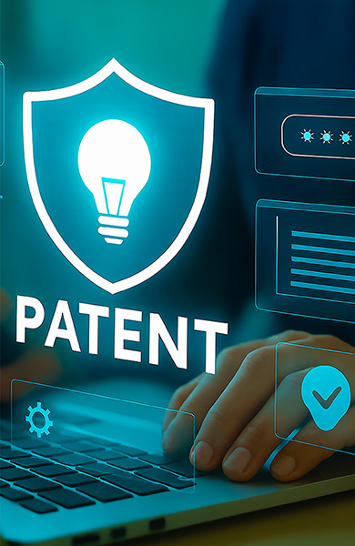 特許・電球アイコンのイメージ